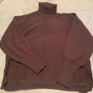 Brown Turtleneck Sweater